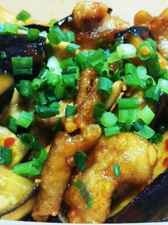 鶏皮と茄子とエリンギのピリ辛炒め-レシピのメイン写真