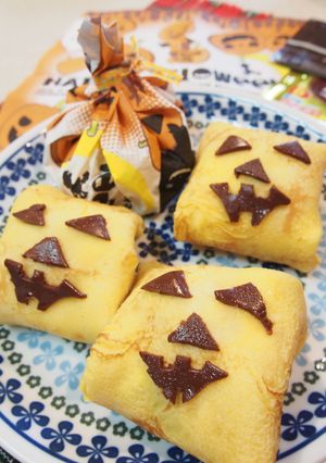 生チョコ入り！かぼちゃ甘酒クレープ-レシピのメイン写真