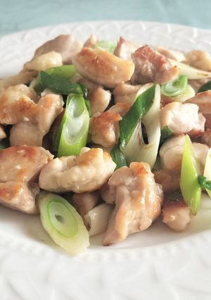 鶏もも肉と長ネギで簡単ワンパン塩炒め-レシピのメイン写真