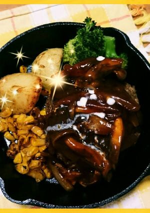 じゅーじゅー❇ハンバーグ-レシピのメイン写真