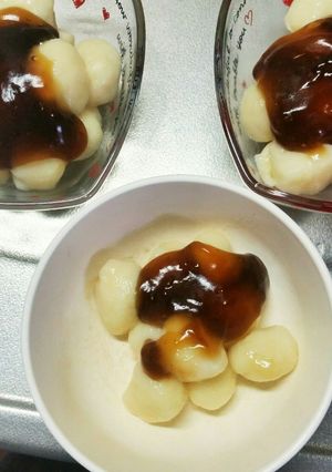 幼児のおやつに　豆腐白玉みたらし団子　-レシピのメイン写真