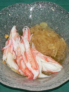 そうめんカボチャとカニかまのめんつゆ味-レシピのメイン写真