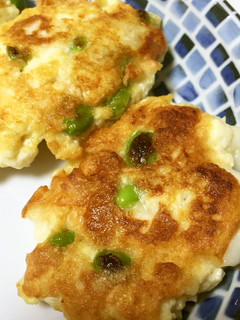 枝豆と豆腐のふんわり焼き-レシピのメイン写真