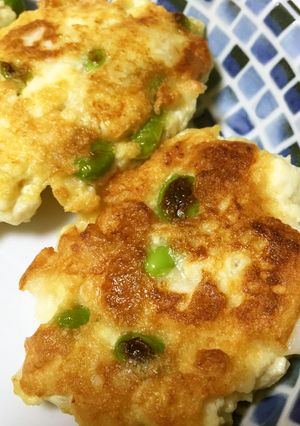 枝豆と豆腐のふんわり焼き-レシピのメイン写真
