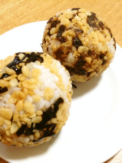 天かす昆布おにぎり-レシピのメイン写真