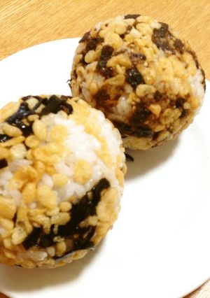 天かす昆布おにぎり-レシピのメイン写真