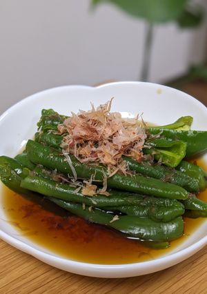 レンジで簡単 万願寺とうがらしの煮浸し-レシピのメイン写真