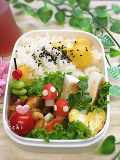 キャラおかず!ウインナーできのこ-レシピのメイン写真