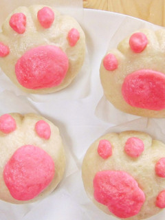 HBで作る♡ぷにぷに肉球あんまん-レシピのメイン写真