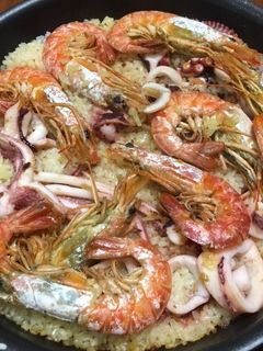 パエリア エビ、タコ、イカで濃いコク-レシピのメイン写真