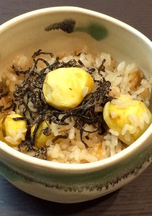 しっとり♡しょっぱい♡クリの栗ごはん-レシピのメイン写真