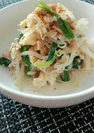 もやしニラあげツナの胡麻ドレ和え-レシピのメイン写真
