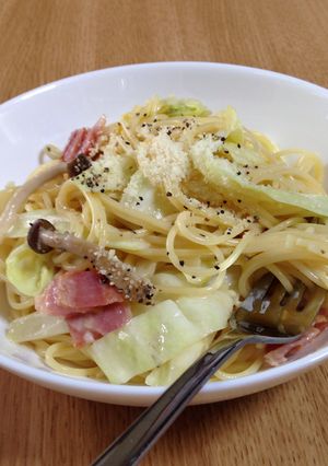 簡単！ クリームパスタ-レシピのメイン写真