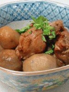 素揚げ鶏肉と里芋の煮物-レシピのメイン写真