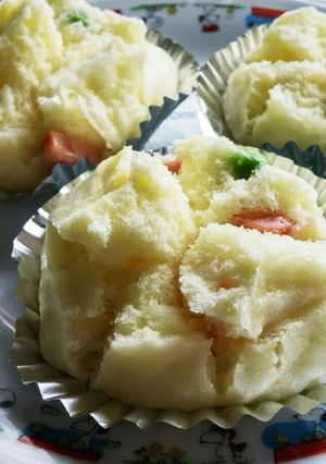 蒸しパンミックスDE食事蒸しパン♪-レシピのメイン写真