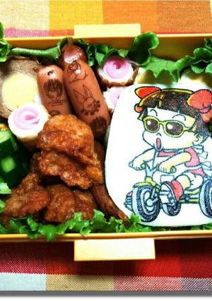 キャラ弁★皿田キノコ(アラレちゃん)-レシピのメイン写真