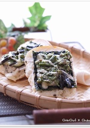 山菜チーズトースト-レシピのメイン写真