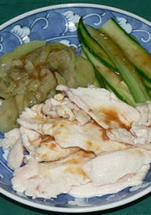 叩いて延ばす、鶏むね肉の冷しゃぶの改良型-レシピのメイン写真