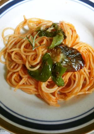 簡単　トマトソースとナスのパスタ-レシピのメイン写真