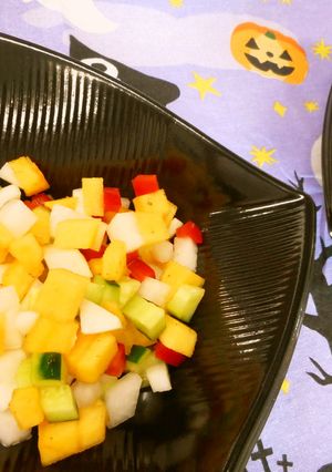 めっけもん♪柿INチョップドサラダ-レシピのメイン写真