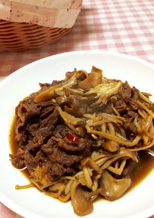 牛肉ときのこのうま煮-レシピのメイン写真