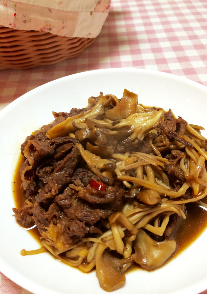 牛肉ときのこのうま煮-レシピのメイン写真