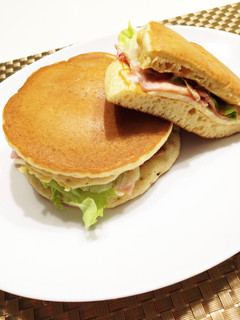 簡単、美味しいホットケーキサンド。-レシピのメイン写真