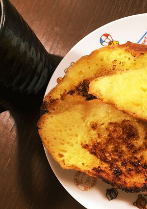 余りのバケットで♪時短フレンチトースト-レシピのメイン写真
