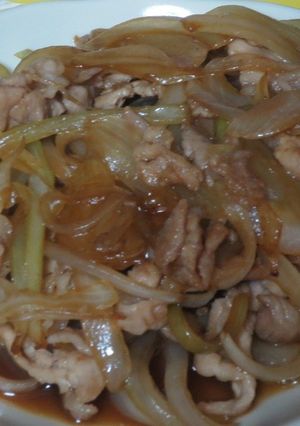 豚小間と玉ねぎの甘辛炒め-レシピのメイン写真