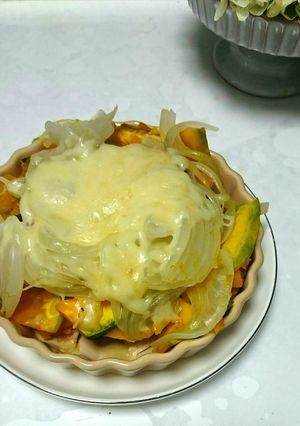 ささみ&かぼちゃ&玉ねぎ&チーズ-レシピのメイン写真
