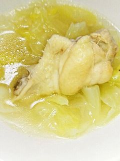 鶏手羽元とキャベツのあっさり生姜スープ-レシピのメイン写真