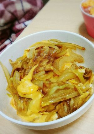 麩と玉ねぎのヘルシー卵とじ-レシピのメイン写真