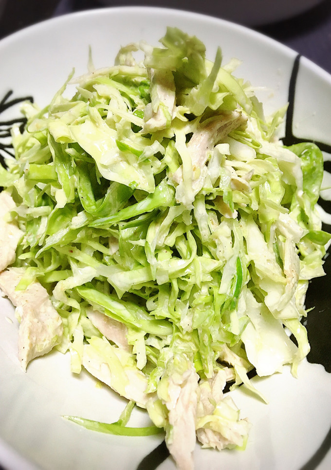 キャベツと蒸し鶏のゴママヨサラダ-レシピのメイン写真