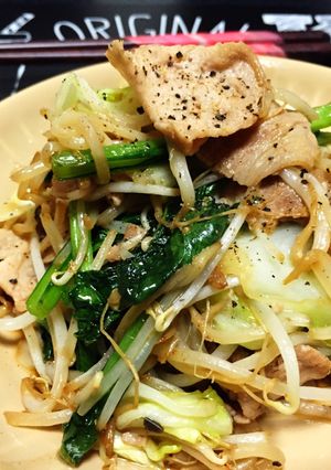 ガッツリ★にんにくバター醤油の肉野菜炒め-レシピのメイン写真