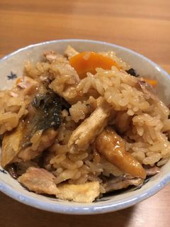 絶品!サンマの蒲焼きとキノコの混ぜご飯-レシピのメイン写真