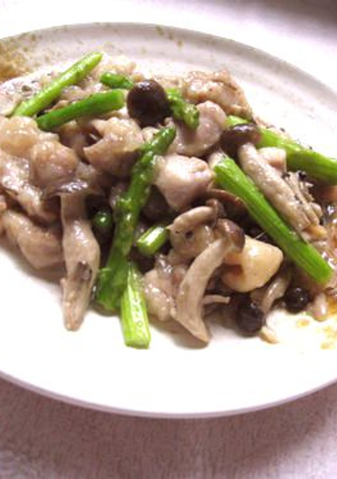 アスパラと鶏むねの中華炒め-レシピのメイン写真