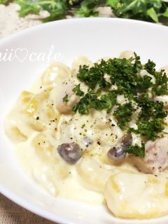 かぼちゃのチーズクリームニョッキ♡-レシピのメイン写真