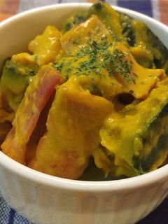 簡単*かぼちゃとベーコンのミルク煮-レシピのメイン写真