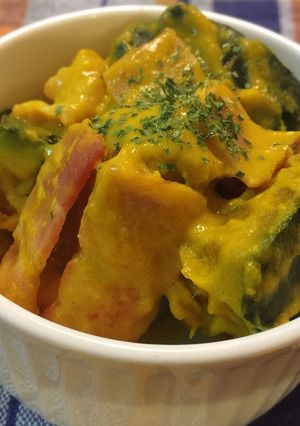 簡単＊かぼちゃとベーコンのミルク煮-レシピのメイン写真