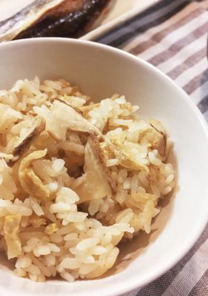 話題入り！簡単！白だし松茸ごはん-レシピのメイン写真