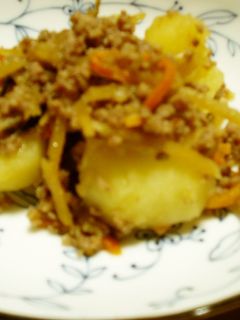 焼き肉のたれでじゃがいもそぼろ煮-レシピのメイン写真