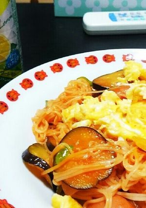 素麺ナポリタン！-レシピのメイン写真