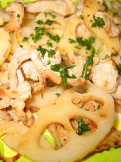 れんこんと豚肉炒め-レシピのメイン写真