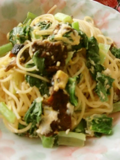 バリラ♡小松菜とニシン甘露煮の時短パスタ-レシピのメイン写真