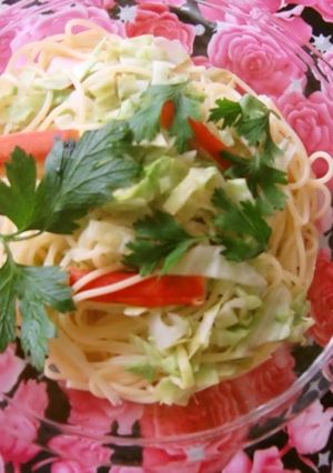 バリラ♡キャベツたっぷりねり梅味パスタ-レシピのメイン写真
