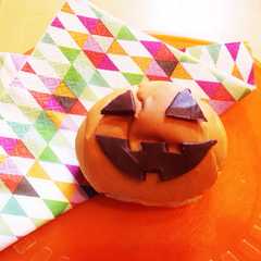 รูปของ スライス生チョコで☆簡単ハロウィンパン