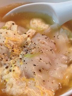 超簡単!ごま油香る餃子スープ-レシピのメイン写真