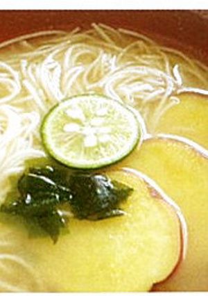 なると金時にゅう麺汁-レシピのメイン写真