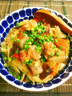 居酒屋風♡鶏と根菜のほっこり煮込み-レシピのメイン写真