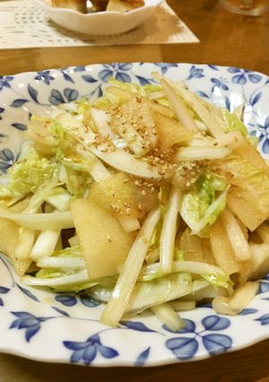 白菜と梨のうまうまサラダ♪-レシピのメイン写真